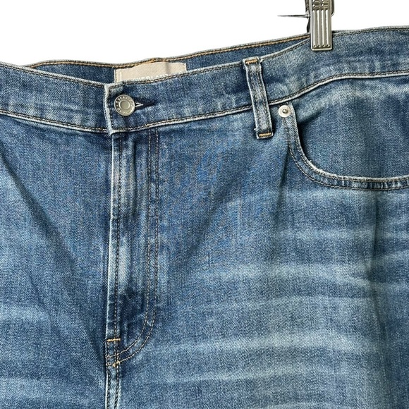 Everlane The Curvy Cheeky Jean Size 35 Women's High Rise Straight Leg Raw Hem - Picture 4 of 16